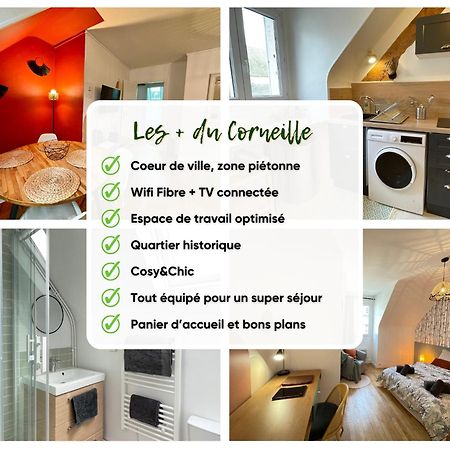 Le Corneille - Ideal Pros & Couples - Centre Historique - Chateau 5Min - Gare 10Min - Au Calme - Fibre Compiègne Esterno foto