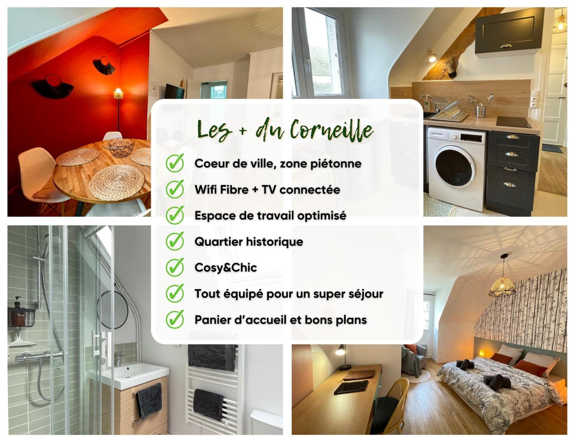 Le Corneille - Ideal Pros & Couples - Centre Historique - Chateau 5Min - Gare 10Min - Au Calme - Fibre Compiègne Esterno foto